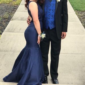 NAVY CAMILLE PROM DRESS